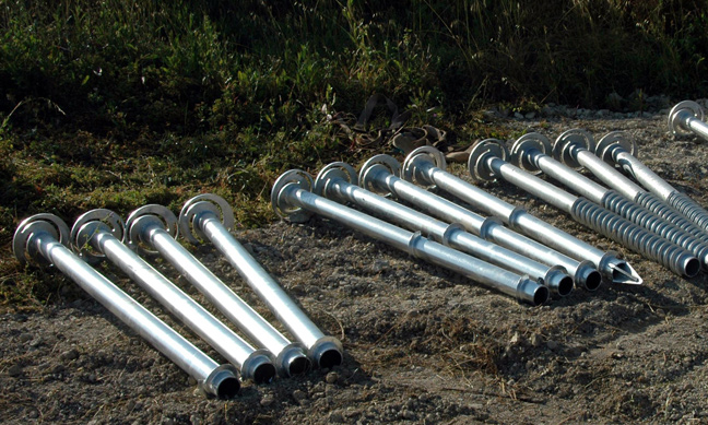 Ground screw piles